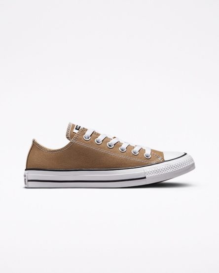 Tenis Converse Chuck Taylor All Star Seasonal Color Cano Baixo Masculino Marrom Branco Pretas | PT V00T417